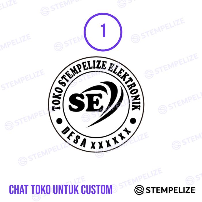 Gambar Stempel Toko Elektronik Custom Desain - 1, Biru dari Stempelize undefined Tokopedia