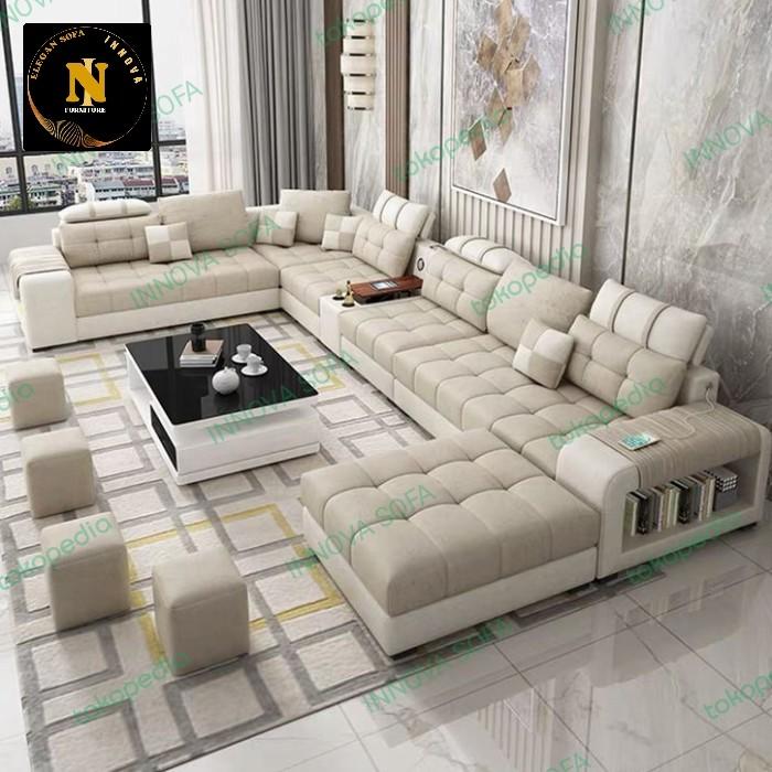 Gambar Terbaru Sofa Letter U Ruang Tamu Furniture Bestquality Kode 673 dari Kini Creatife Store undefined Tokopedia