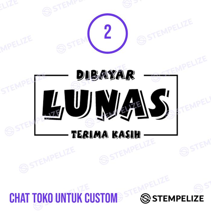 Gambar Stempel Lunas Dibayar Custom Desain - 2, Hijau dari Stempelize undefined Tokopedia
