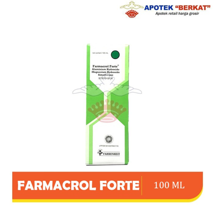 Gambar FARMACROL FORTE SYRUP 100200ml - OBAT MAAG - 100 ML Diskon dari sativa oriza undefined Tokopedia
