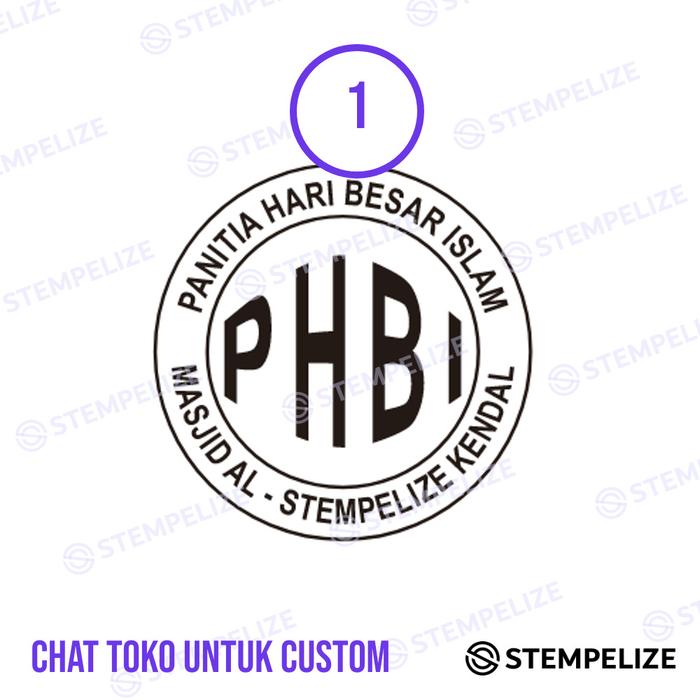 Gambar Stempel PHBI Masjid Custom Desain - 1, Merah dari Stempelize undefined Tokopedia
