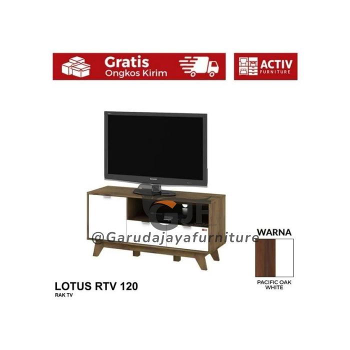 Gambar MEJA TV MINIMALIS / RAK TV MODERN MEDIUM / ACTIV LOTUS RTV 120 - 1 dari Garuda Jaya Furniture Padang undefined Tokopedia