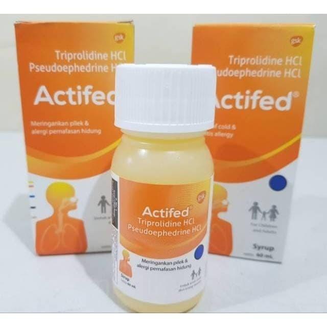 Gambar Actifed Kuning 60Ml Sirup Pilek Alergi Anak Murah dari zahrusa mirsa undefined Tokopedia