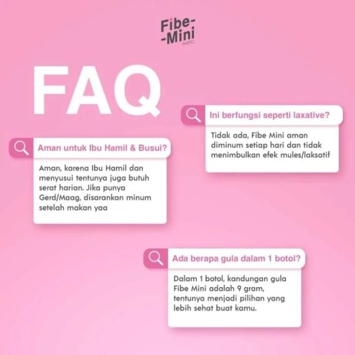 Gambar FIBE MINI, Minuman KAYA SERAT 100 ml. isi 1 Karton 24 Botol dari Dapur Mama.id undefined Tokopedia