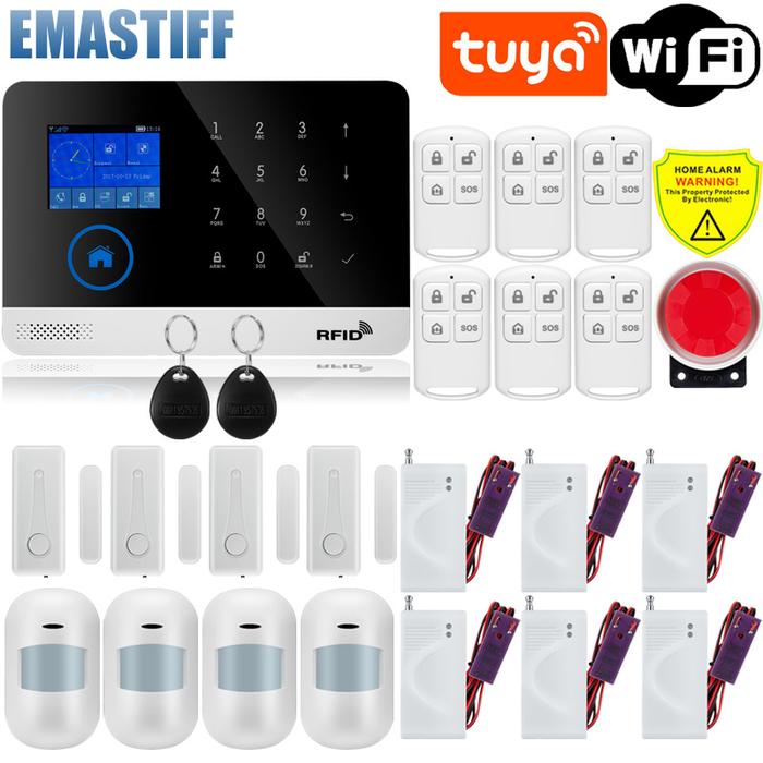 Gambar UT Touch Wireless Tuya WIFI GSM Home Burglar Security Alarm System 4 dari Untung Tube undefined Tokopedia