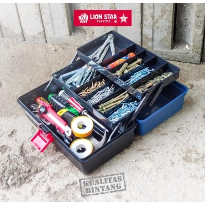 Gambar LION STAR JX-19 TOOL BOX 01 KOTAK PERKAKAS ALAT PANCING TAMIYA STORAGE dari Lust Box Mall undefined Tokopedia