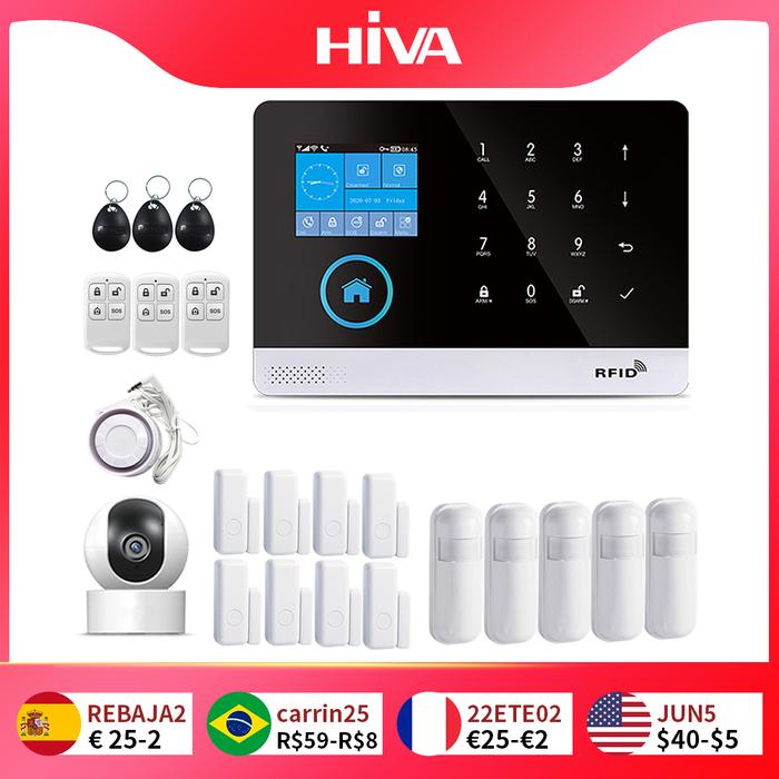 Gambar UT Wireless WIFI GSM Home Security Alarm System with Tuya Smart Life dari Untung Tube undefined Tokopedia