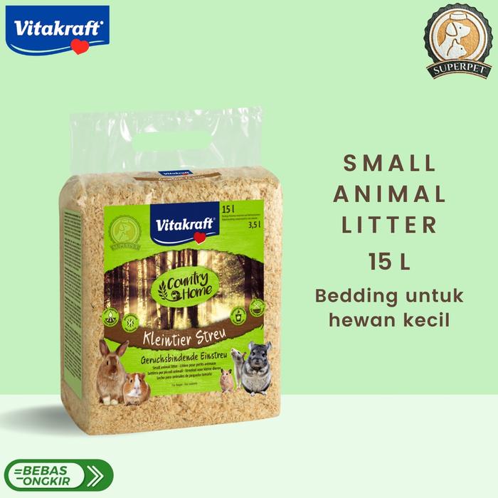 Gambar Vitakraft Small Animal Litter 15 L. Bedding Hamster, Guinea Pig, Kelinci, Ular dll dari Surya 00 undefined Tokopedia