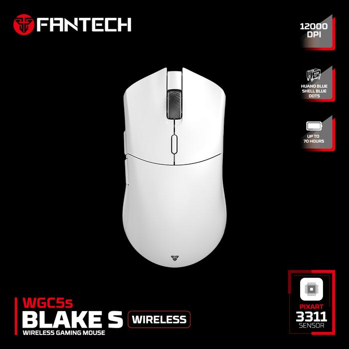 Gambar Fantech WGC5s WGC-5s Blake S Wireless Gaming Mouse Dual Mode WGC 5s - White dari Clover Garment Indonesia undefined Tokopedia