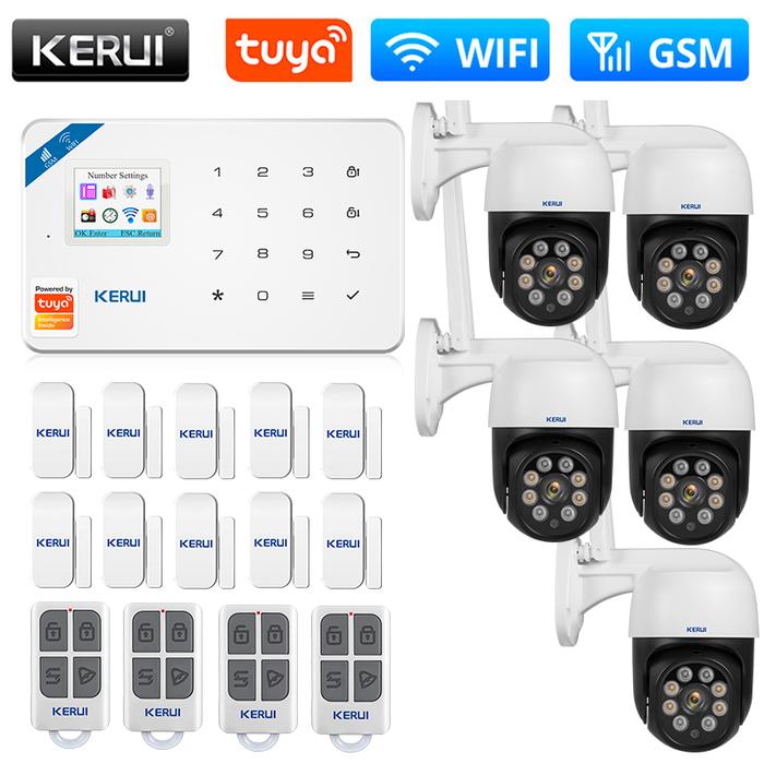 Gambar UT KERUI Tuya Smart W181 Home Security System Burglar WIFI GSM Centr dari Untung Tube undefined Tokopedia