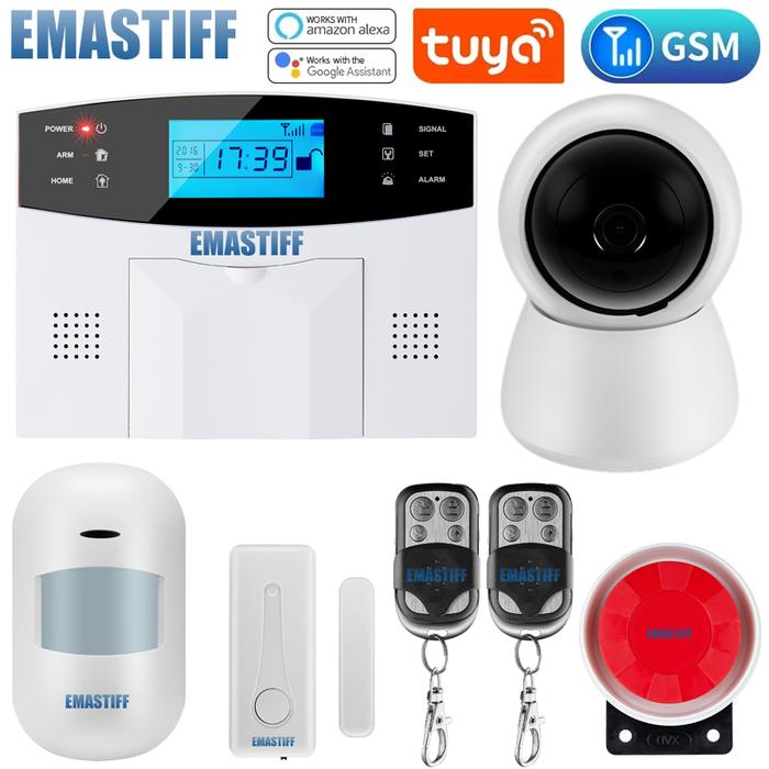 Gambar UT Tuya WiFi GSM Home Security Alarm System 433MHz Wireless Wired Bu dari Untung Tube undefined Tokopedia