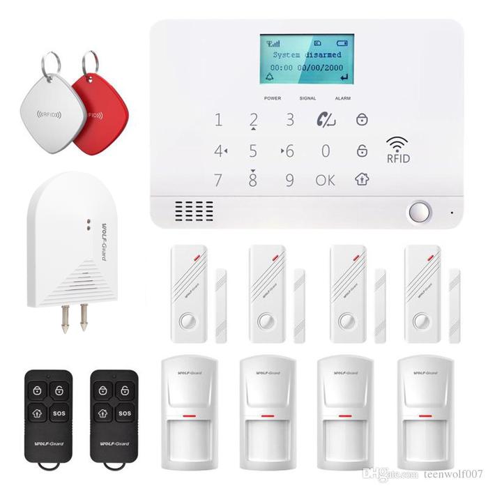 Gambar UT WolfGuard DIY LCD GSM Wireless Home Alarm Security Burglar Syste dari Untung Tube undefined Tokopedia