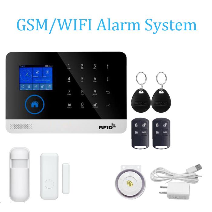 Gambar UT Home Security 433MHz Wireless WiFi GSM Alarm System SIM RFID Card dari Untung Tube undefined Tokopedia