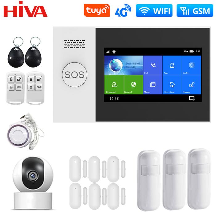 Gambar UT PG107 4G WiFi GSM Alarm System for Home Security with IP Camera P dari Untung Tube undefined Tokopedia