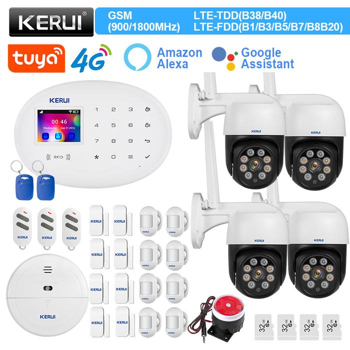 Gambar UT KERUI W204 4G WIFI GSM Alarm System Tuya Smart Home Security APP dari Untung Tube undefined Tokopedia