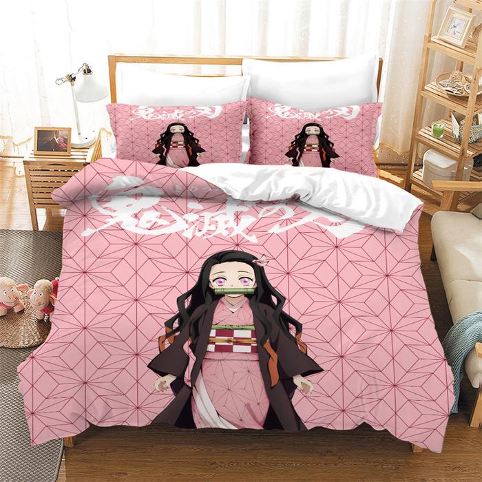 Gambar Kamado Tanjirou Kamado Nezuko print Cartoons custom bedding set, dari bisnis111 undefined Tokopedia