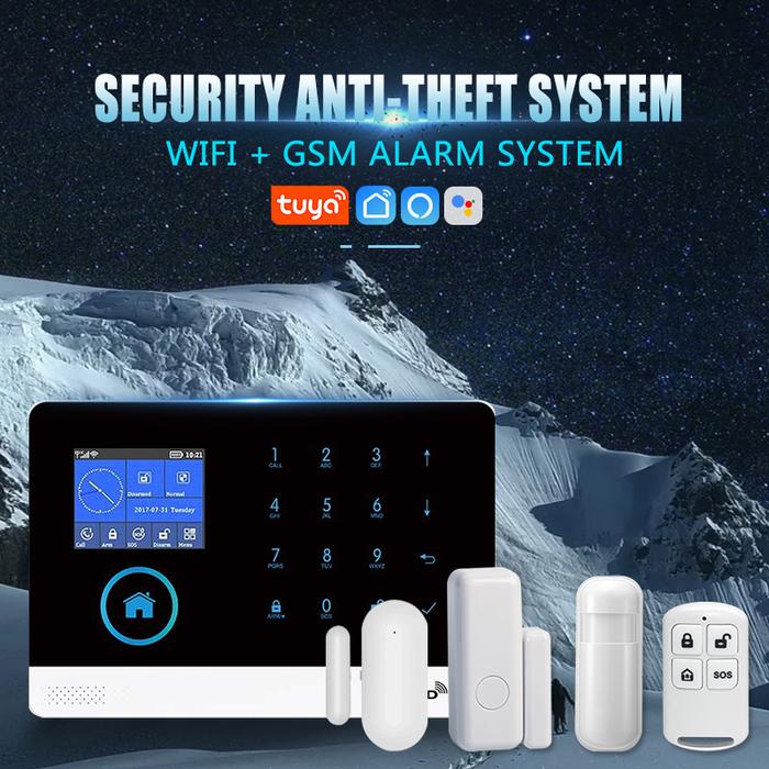 Gambar UT Smart Tuya Home Security Alarm System GSM Wifi Life Alexa SIM 433 dari Untung Tube undefined Tokopedia