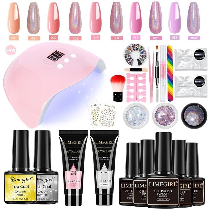 Gambar 15ML Poly ils Art Manicure Set Gel il  Gel for il Extension il Poly UV Gel Kit Supplies Professiols Tool Kit dari SITI BEKLES undefined Tokopedia