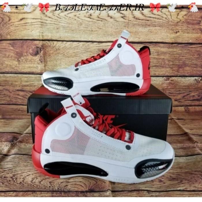 Jual SEPATU NIKE AIR JORDAN AJ 34 WHITE RED BNIB Jakarta Pusat