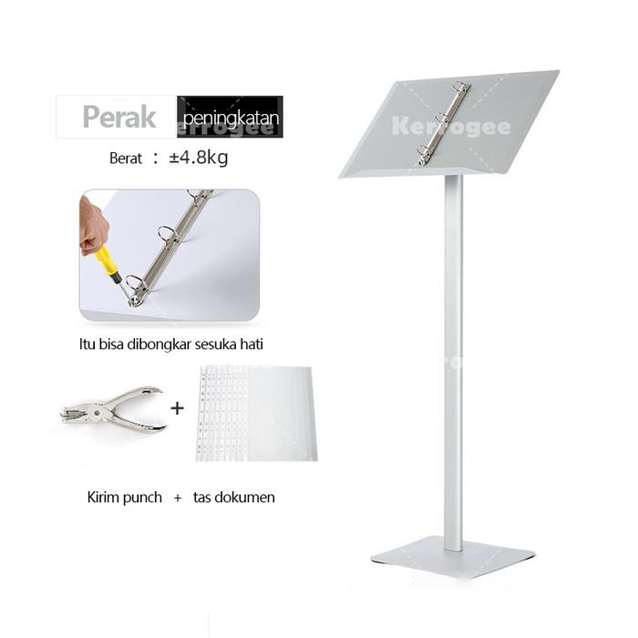 Gambar Stand Menu Stand A4 Tempat Menu 115cm Rak Menu Buku Menu Restoran Cover Menu Resto Untuk Restoran Kedai Kopi Nama - Sliver dari aksa23 store undefined Tokopedia