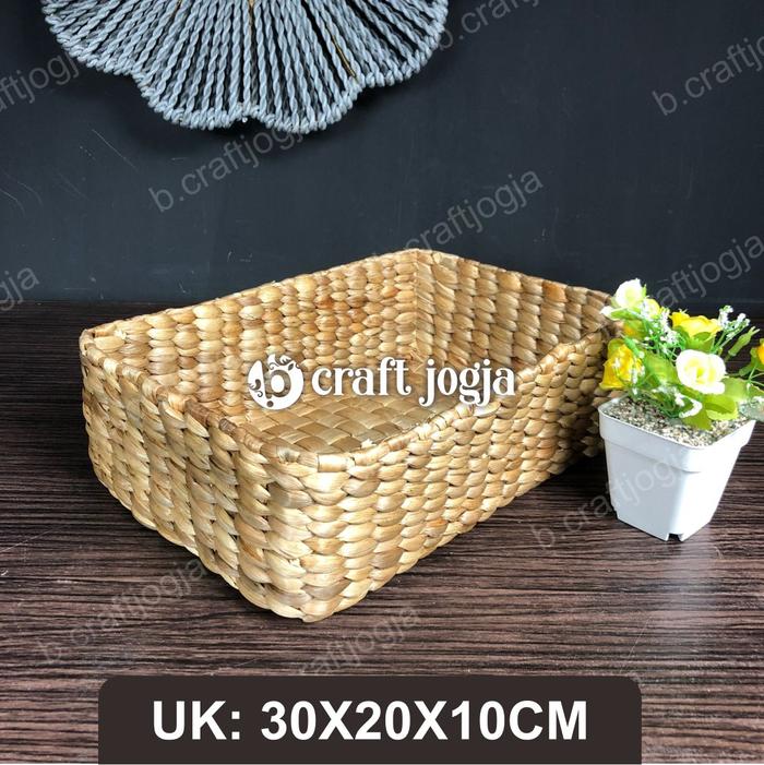 Gambar Keranjang Enceng Gondok Hampers Tempat Aqua Tempat Kosmetik - Kerajinan Anyaman Jogja B.CRAFTJOGJA - POLOS dari b.craftjogja undefined Tokopedia