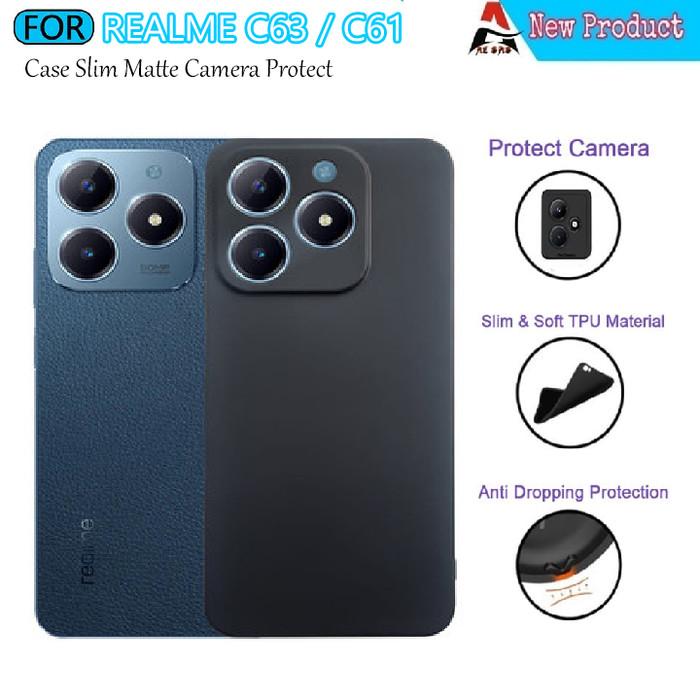 Gambar Casing REALME  C63 C61 Softcase Black Matte Ultra Slim Case Premium - REALME C63 dari Pusat Acc Phone undefined Tokopedia