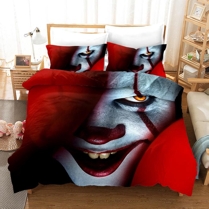 Gambar TM IT 2 Bedding Set Clown Duvet Cover Sets Comforter Bed Linen Twin dari Terrain Master undefined Tokopedia