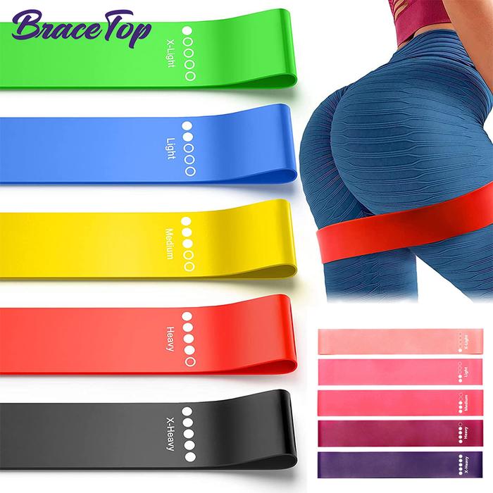 Gambar BraceTop 5 Pcs Portable Fitness Workout Equipment Rubber Resistance dari BILLION GRIND undefined Tokopedia