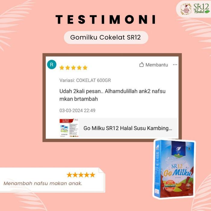 Gambar Go Milku SR12 Susu Kambing Asli Membantu Menambah Nafsu Makan - 200gr, Gomilku Cokelat dari independentgirl undefined Tokopedia