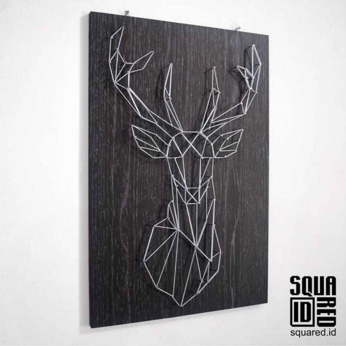 Gambar BERKUALITAS String Art / Wall art / Hiasan Dinding - Hitam dari okeshop099 undefined Tokopedia