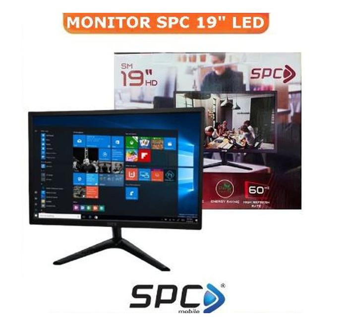 Gambar PTR MONITOR LED SPC SM-19HD 19 Inch VGA HDMI Garansi Resmi - TANPA KAYU dari tikkashop1 undefined Tokopedia