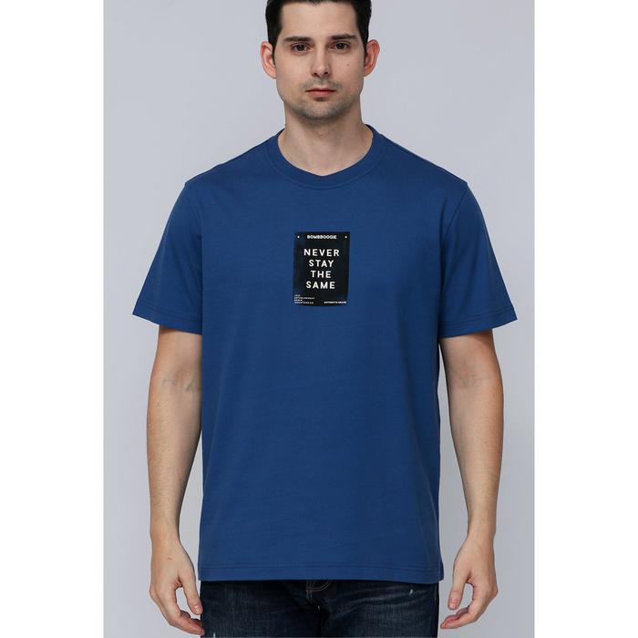 Gambar Bombboogie Kaos Pria Regular Bricco Blue 12D74B4BL - S dari Bombboogie undefined Tokopedia