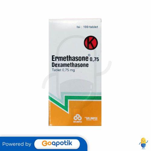 Gambar ERMETHASONE 0.75 MG BOTOL 100 TABLET dari Apotek Lany Farma's by GoA undefined Tokopedia