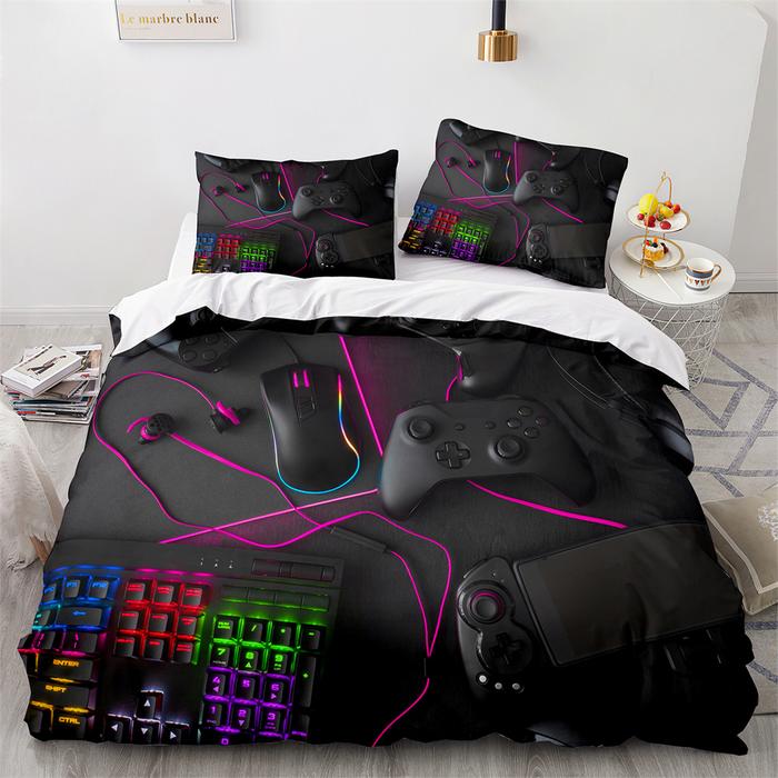 Gambar BT Game King Queen Duvet Cover 3D Black Game Handle Bedding Set For dari BlackTie Hasina undefined Tokopedia