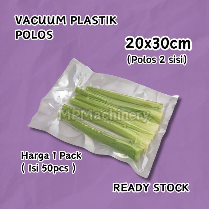 Gambar Plastik Vacuum Bag Sealer POLOS 20x30 / Vakum Makanan 20x30cm - 20x30cm KRT, Isi +/- 50pcs dari MPMachinery undefined Tokopedia