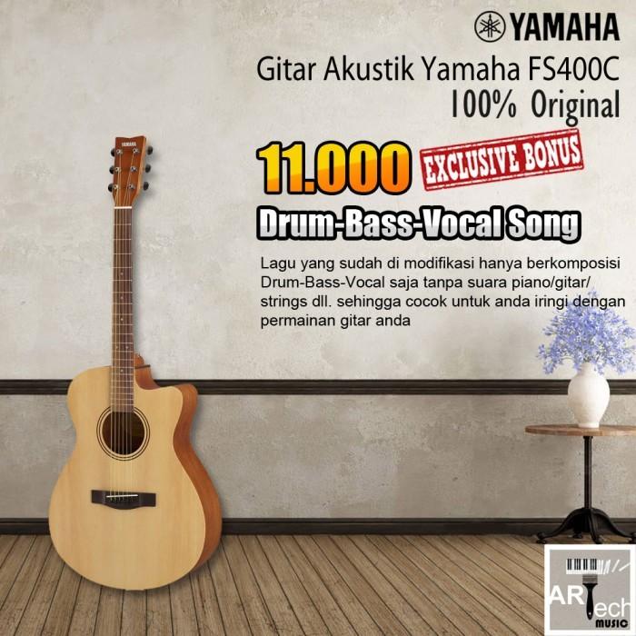 Gambar Gitar Akustik Yamaha FS 400C Original /FS400C/FS 400 C Acoustic Guitar - Natural Satin dari Artech Music undefined Tokopedia