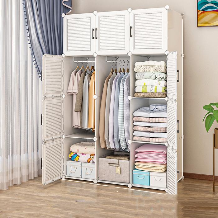 Gambar SW Baby Closet Storage Wardrobe Cupboard Organizer Clothing Rack Mod dari Senior Winner undefined Tokopedia