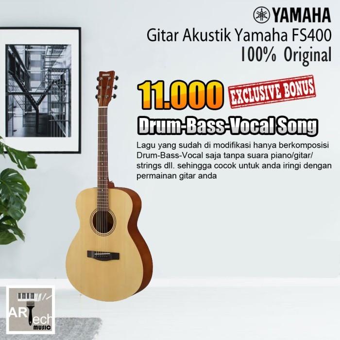 Gambar Gitar Akustik Yamaha FS400 Original / FS 400 Acoustic Guitar - Natural Satin dari Artech Music undefined Tokopedia