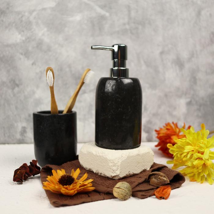 Gambar Best Set Aksesoris Kamar Mandi Marmer / Bathroom Accessories Set - Black dari bathroom_co undefined Tokopedia