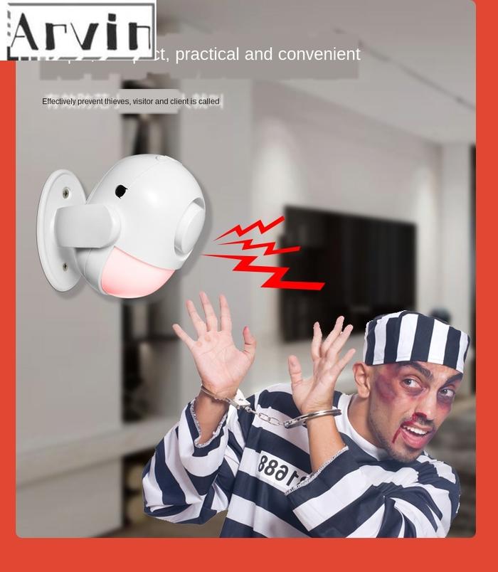 Gambar Infrared sensor detector, automatic alarm system, home anti-theft alarm, door and window security alarm artifact dari Elleato undefined Tokopedia
