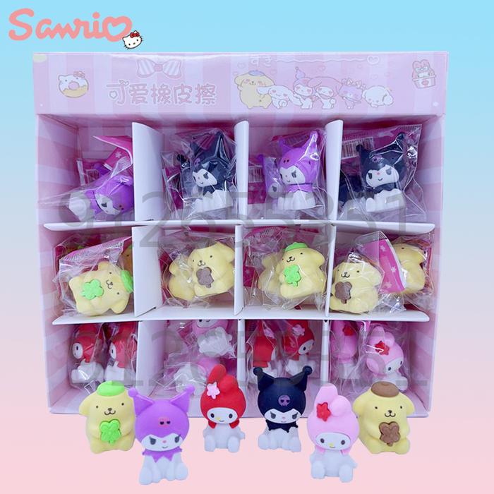 Gambar 36pcs Sanrio Erasers Cute Kuromi My Melody Purin Doll eraser Student Pencil Eraser Learning Stationery School Supplies Wholesale dari Gouwu undefined Tokopedia