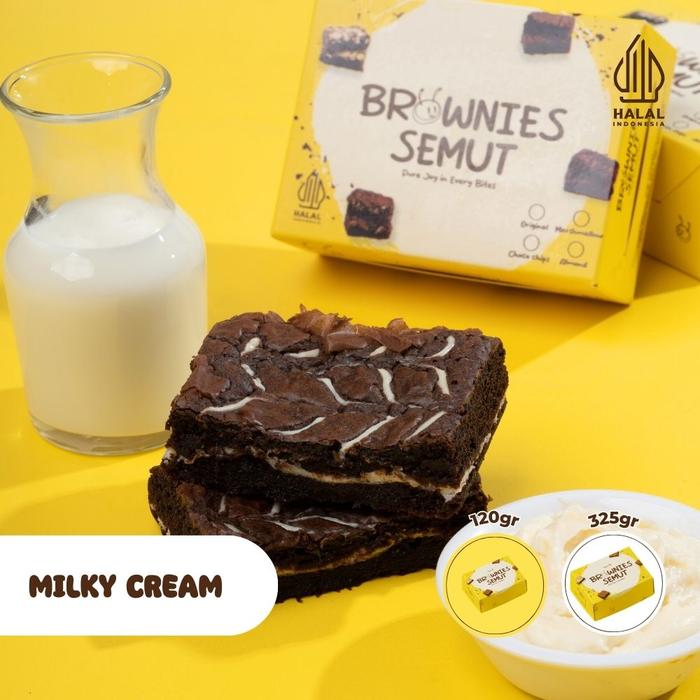 Gambar Brownies Semut Fudgy Brownies Panggang Small - Milky Cream dari Rumah Semut ID undefined Tokopedia