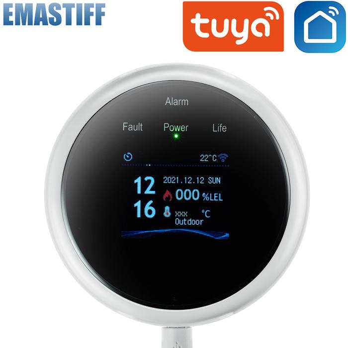 Gambar Tuya WiFi GAS LPG Leak Sensor alarm Fire Security detector APP Control Safety smart home Leakage sensor support smart life app dari Elleato undefined Tokopedia