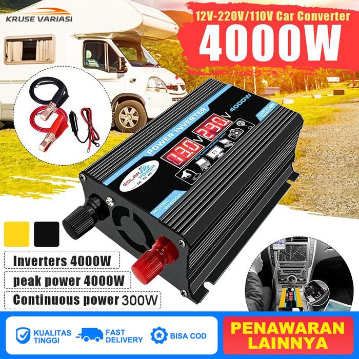Jual Power Inverter 4000watt DC 12V to AC 220V Perubah Inverter ...