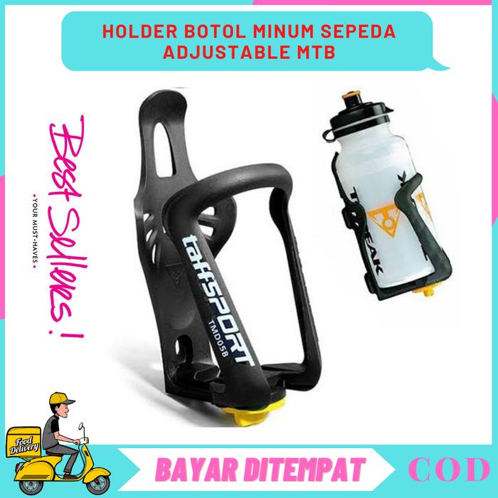 Gambar PROMO - Holder Tempat Botol Minum Sepeda Adjustable MTB Mencengkeram Kuat Tahan Goncangan / Holder Botol Minum Sepeda Adjustable MTB / Aksesoris Sepeda / Botol Sepeda / Olahraga Rekreasi / Tempat Botol Sepeda dari Dinamid Stores undefined Tokopedia