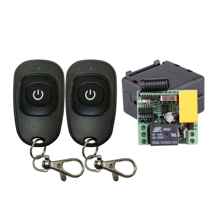 Gambar AC 220V 1CH RF Wireless Switch Light Lamp LED Home Appliance Wireless Remote Control Switch + Black Color Transmitter 10pcs dari Armory Craft undefined Tokopedia