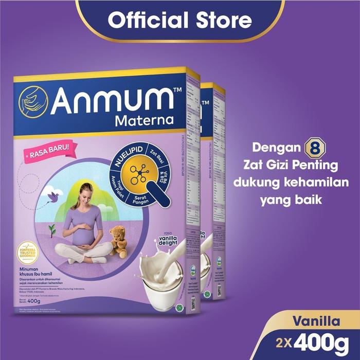 Gambar Anmum Materna Susu Nutrisi Ibu Hamil Vanilla Delight 2 x 400g dari Elvi toko. undefined Tokopedia