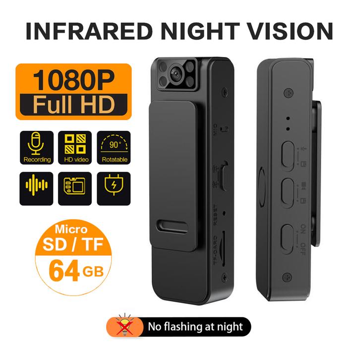 Gambar HD 1080P Portable Mini Camera Voice&Video Recorder Sports Outdoors Micro Camcorders Support SD Card Loop Recording dari Yuoezz undefined Tokopedia