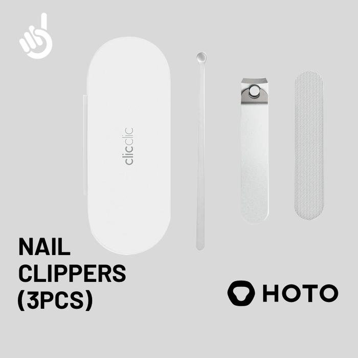 Gambar Hoto Clicclic 3pcs Nail Clippers Set [Multi-Functional, Nail Clipper Set, 5 Tools, Light And Portable, Stainless Steel, ABS Plastic, Beauty, Personal Care ] dari nexashop undefined Tokopedia