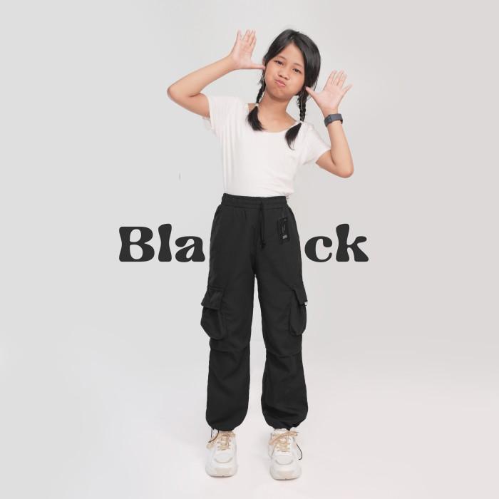Gambar FUTI ID - Jessie Kids Celana Cargo anak 8 - 12 Tahun - Black,  24 Usia 10-11 dari Futi.id undefined Tokopedia